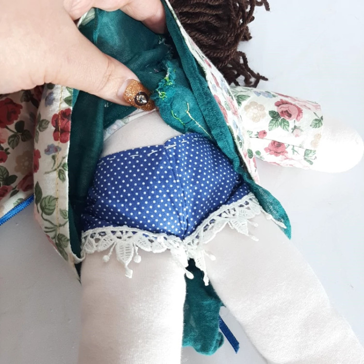 عروسک دستدوز تایلندی.عروسک پارچه ای فوق العاده خاص و زیبا.دستساز،قابل شستشو.یک کار خاص و کلکسیونی کمیاب