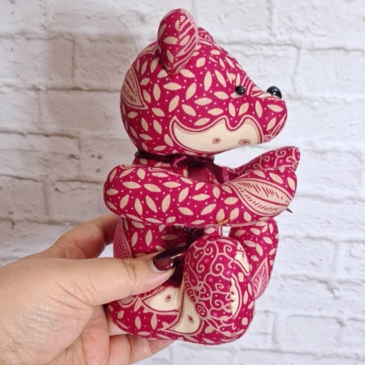 عروسک خرس پارچه ای دست ساز خارجی