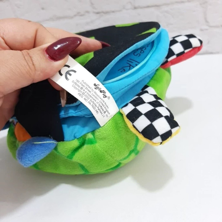 عروسک لاک پشت کتاب پارچه ای خارجی