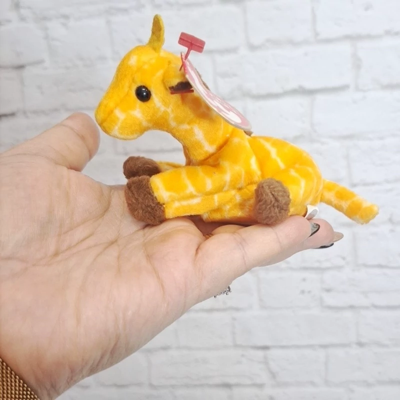 عروسک خارجی زرافه تگدار شنی ty