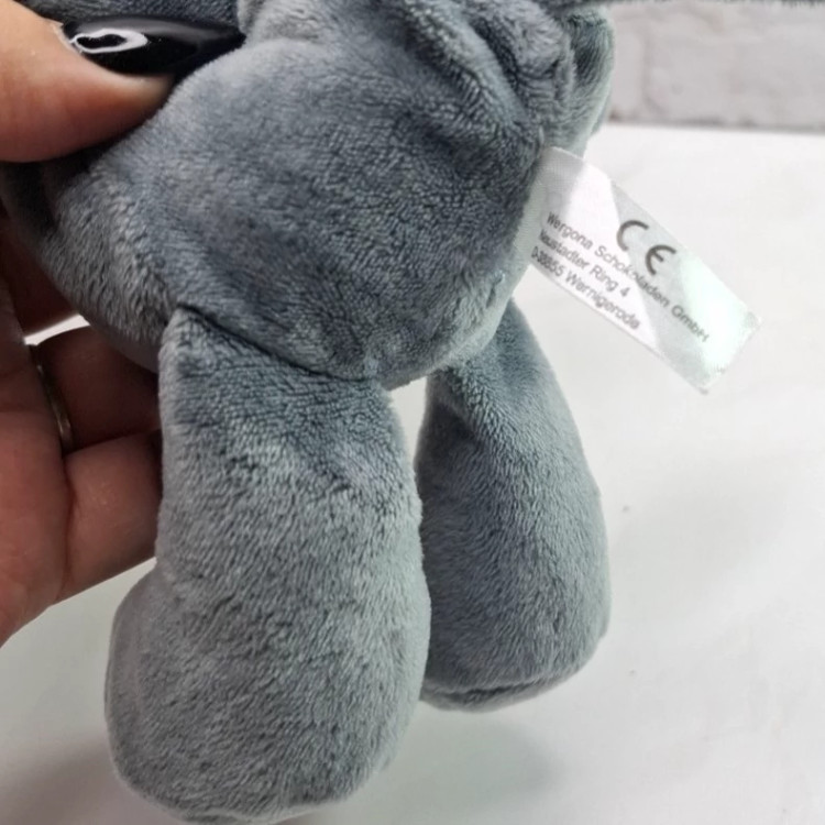 عروسک فیل مخمل چشم آبی خارجی